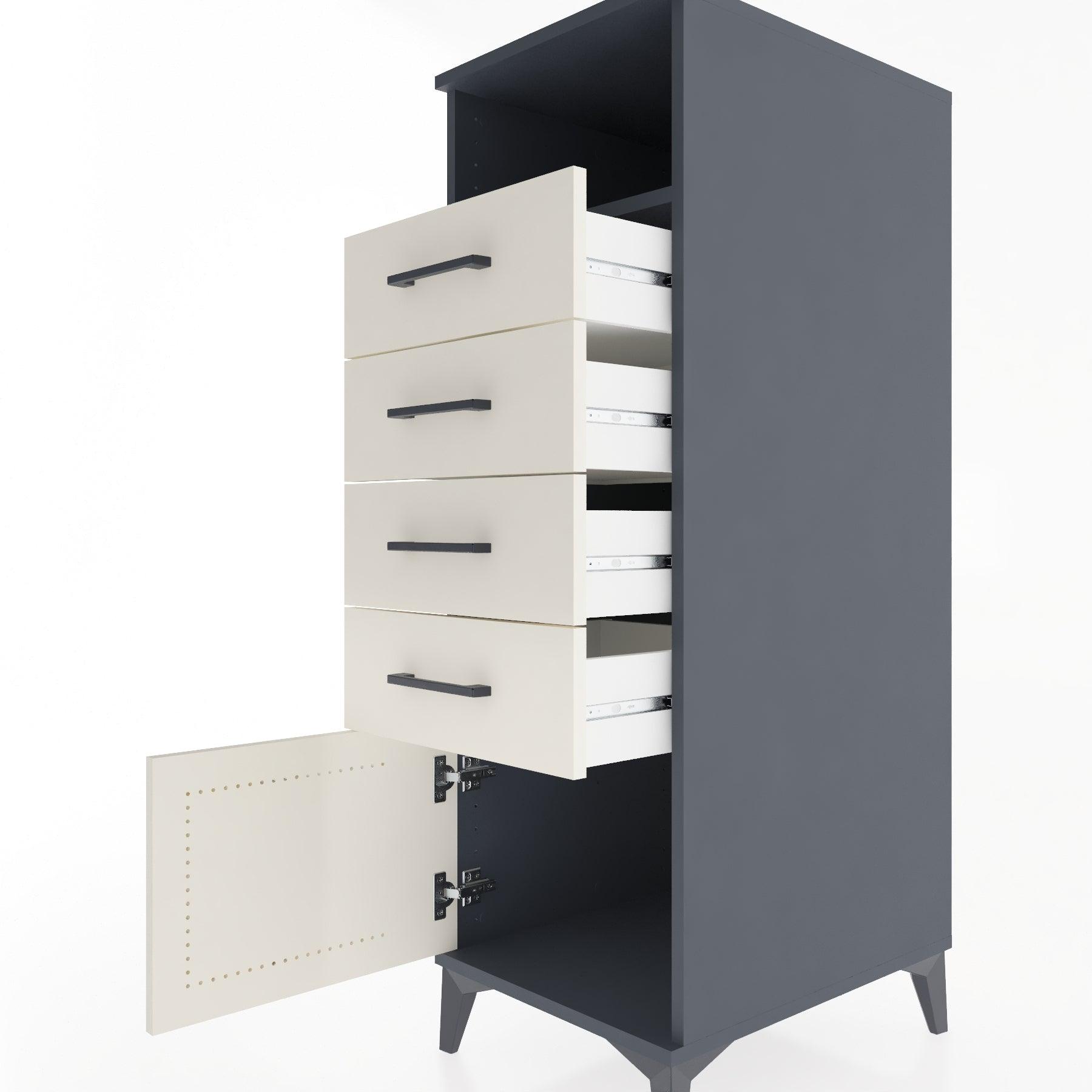 Woodntry Modular Cabinet Anthracite 44x30x122 cm Functional F56-2