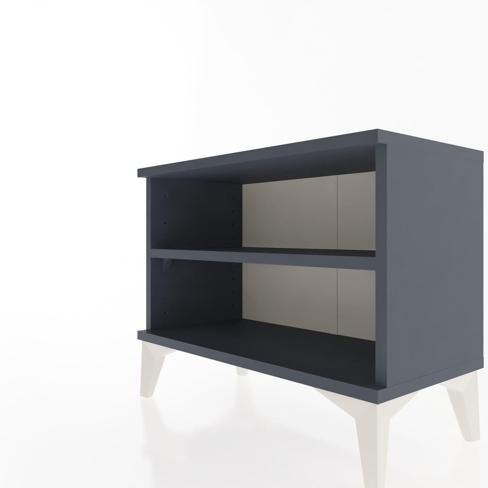 Woodntry Modular Nightstand Anthracite 60x30x36 cm with Shelf R6-2