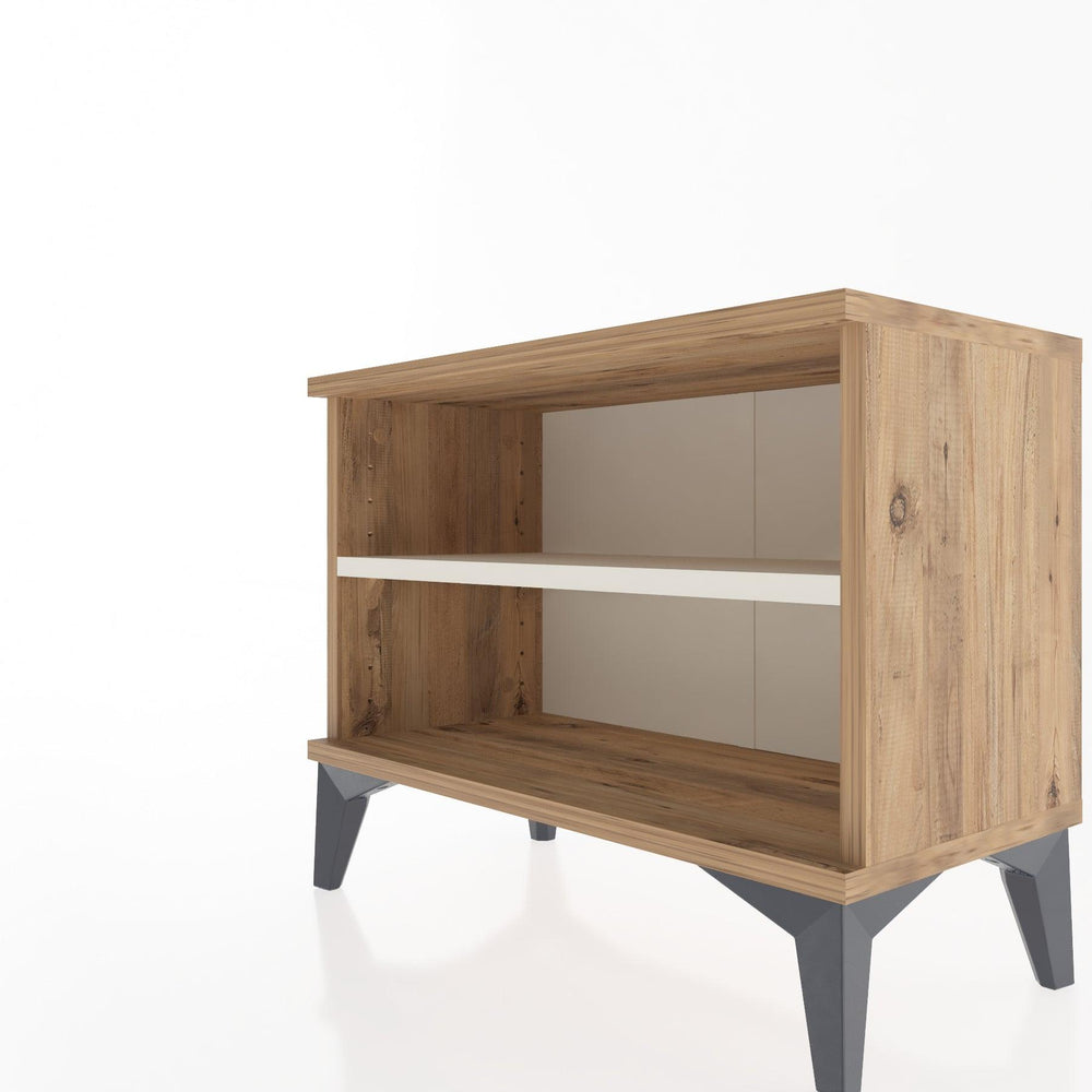 Woodntry Modular Nightstand Pine 60x30x36 cm with Shelf R6-3
