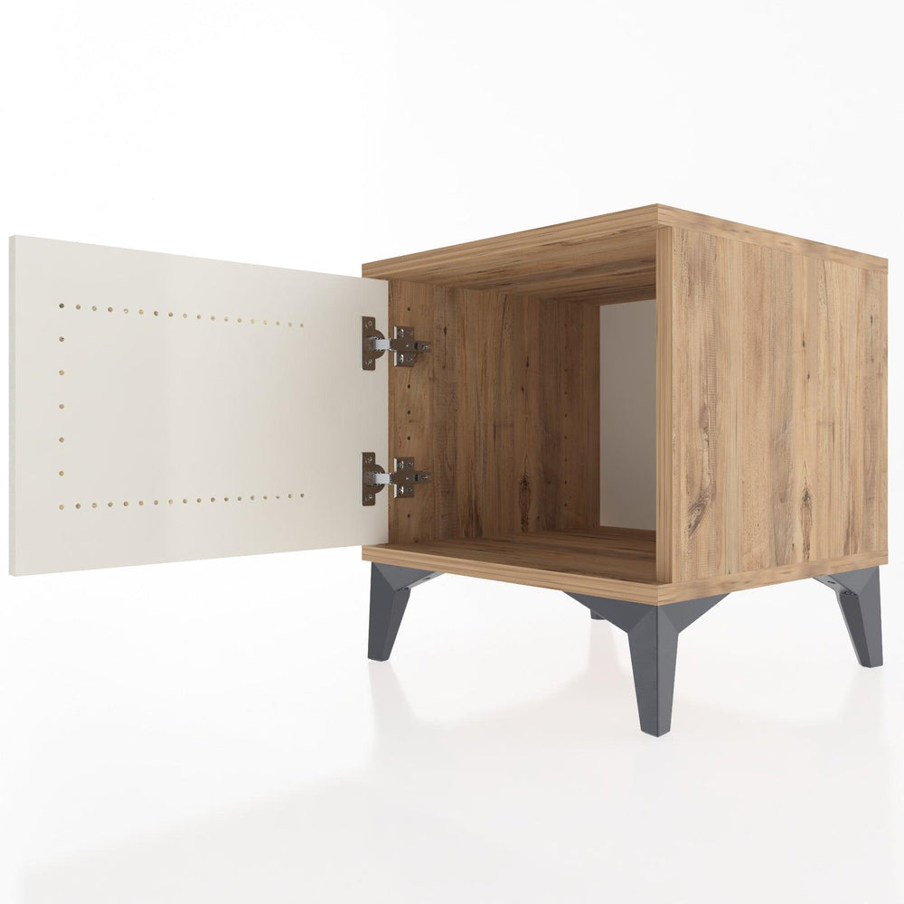 Woodntry Modüler Komodin Çam 44x44x36 cm Kapaklı K6-3