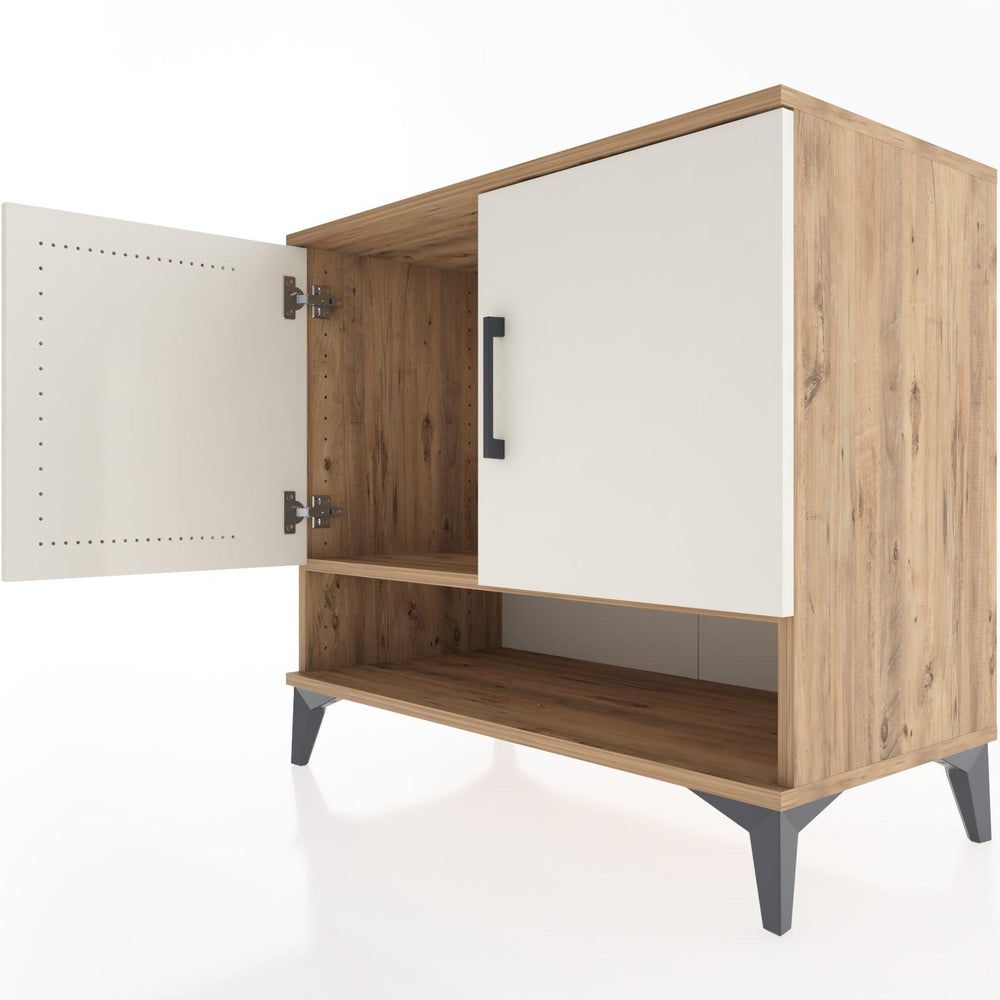 Woodntry Modüler Şifonyer Çam 88x44x68 cm Kapaklı ve Raflı KR6-3