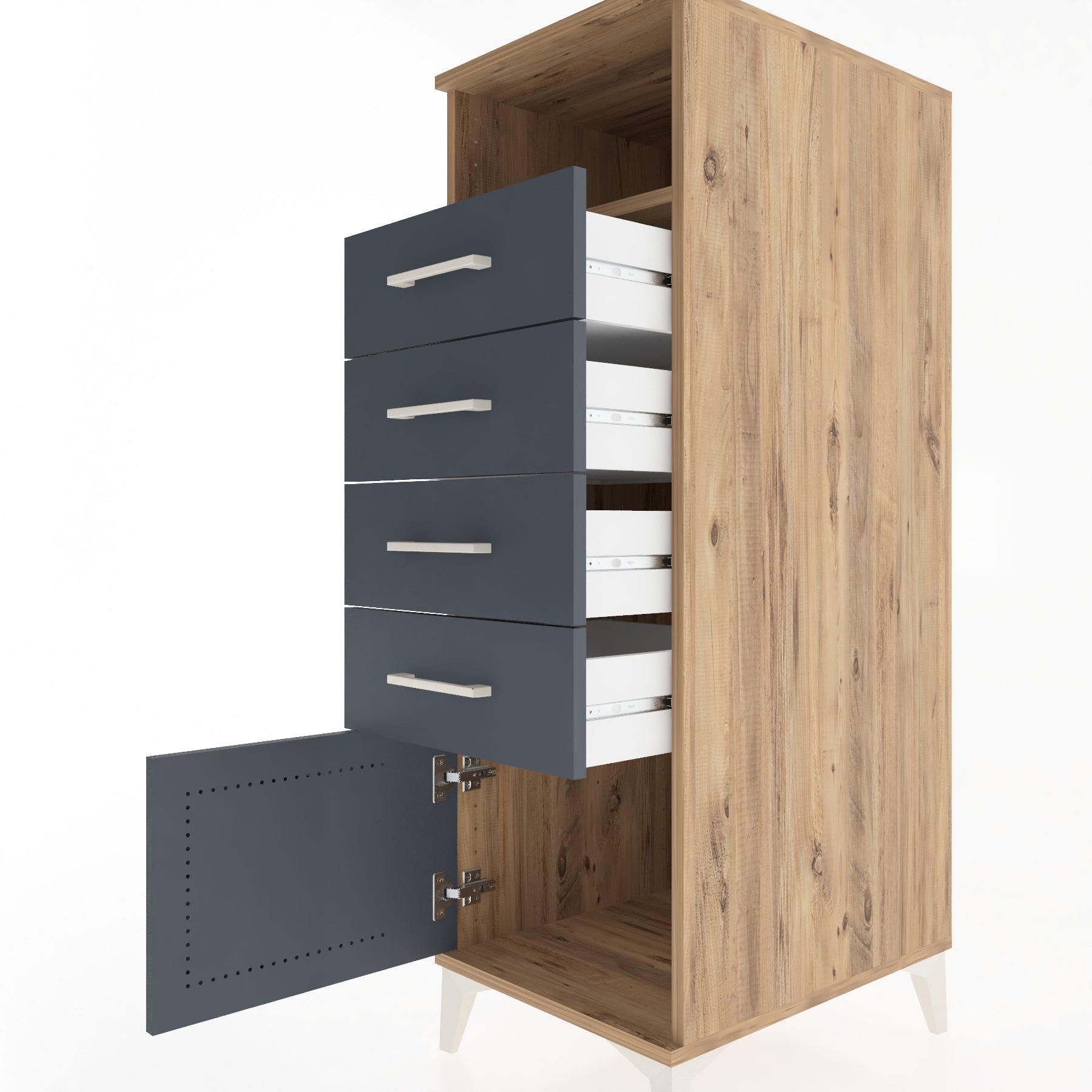 Woodntry Modular Cabinet Pine 44x59x122 cm Functional F56-3