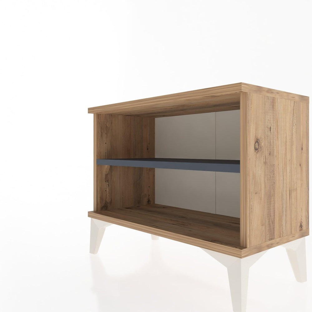 Woodntry Modular Nightstand Pine 60x30x36 cm with Shelf R6-3