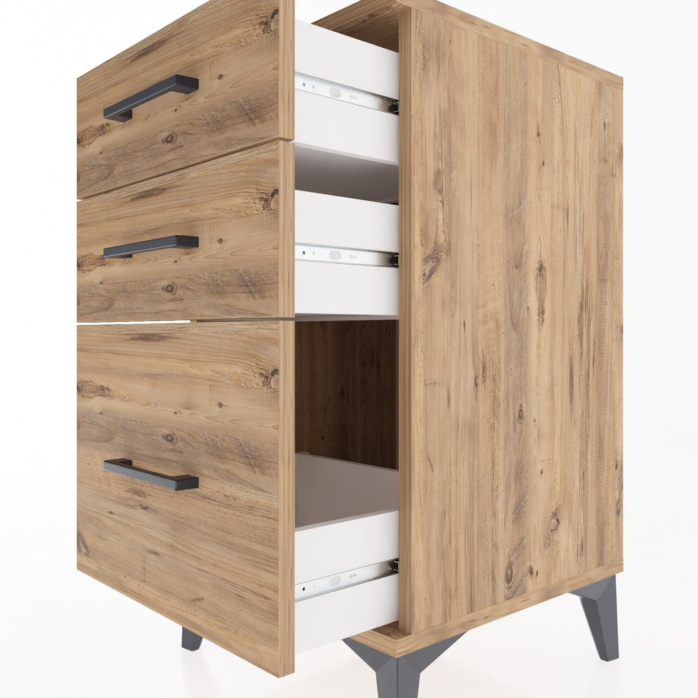 Woodntry Modular Nightstand Pine 44x44x68 cm Drawer C6-3