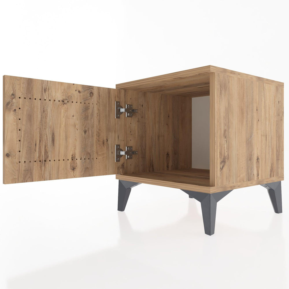 Woodntry Modüler Komodin Çam 44x44x36 cm Kapaklı K6-3