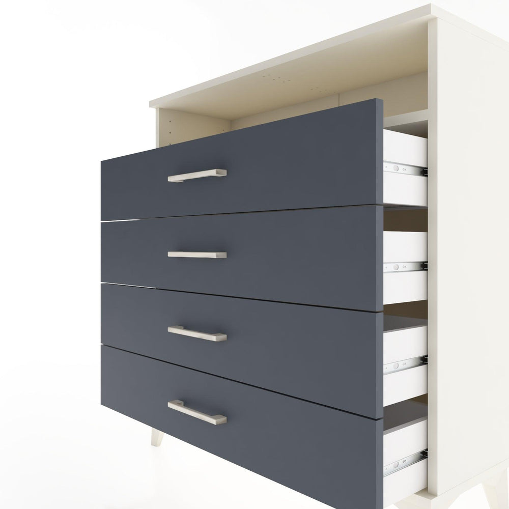 Woodntry Modular Dresser Moonstone 88x30x84 cm with Drawers and Shelves CR7-1