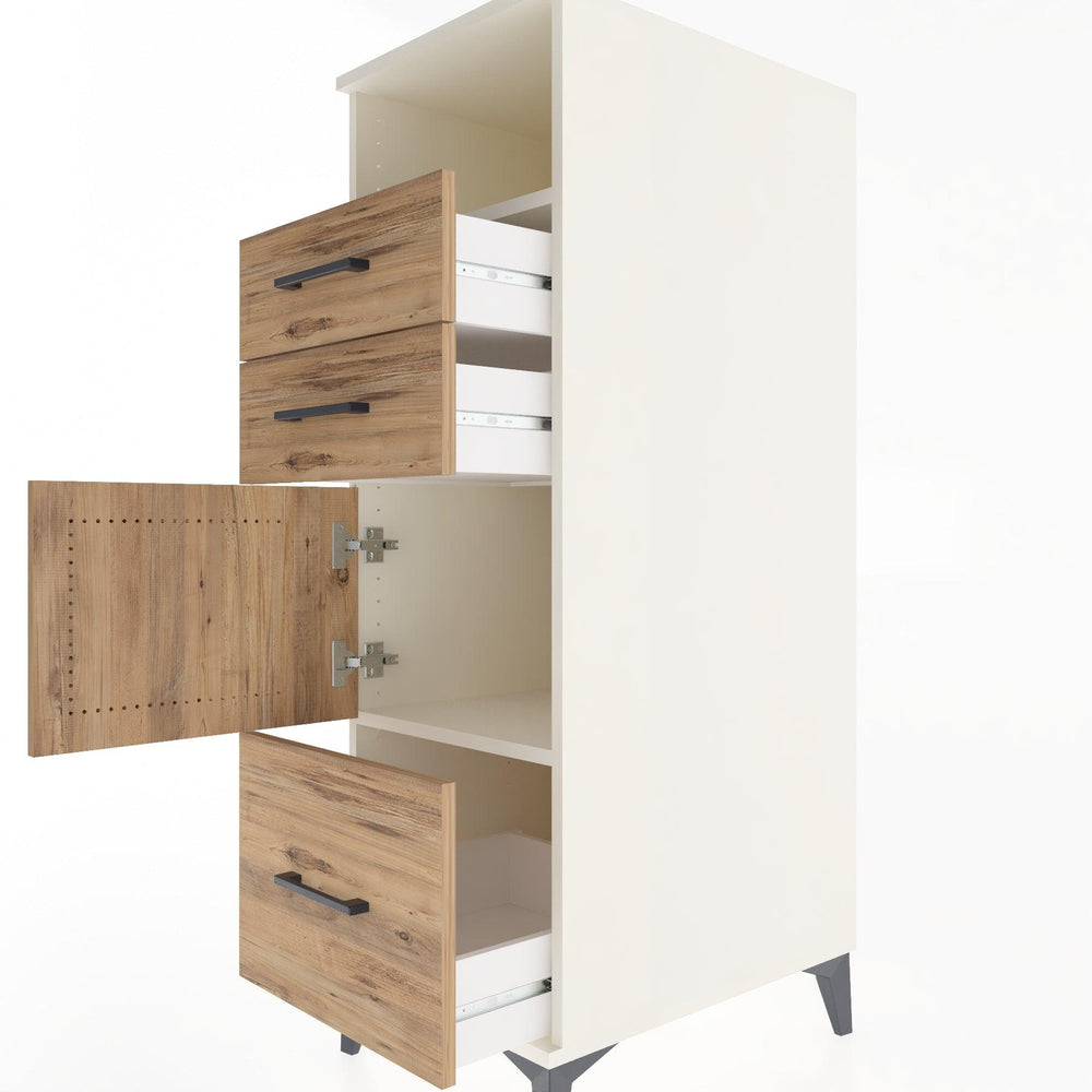 Woodntry Modular Cabinet Moonstone 44x59x122 cm Functional F107-1