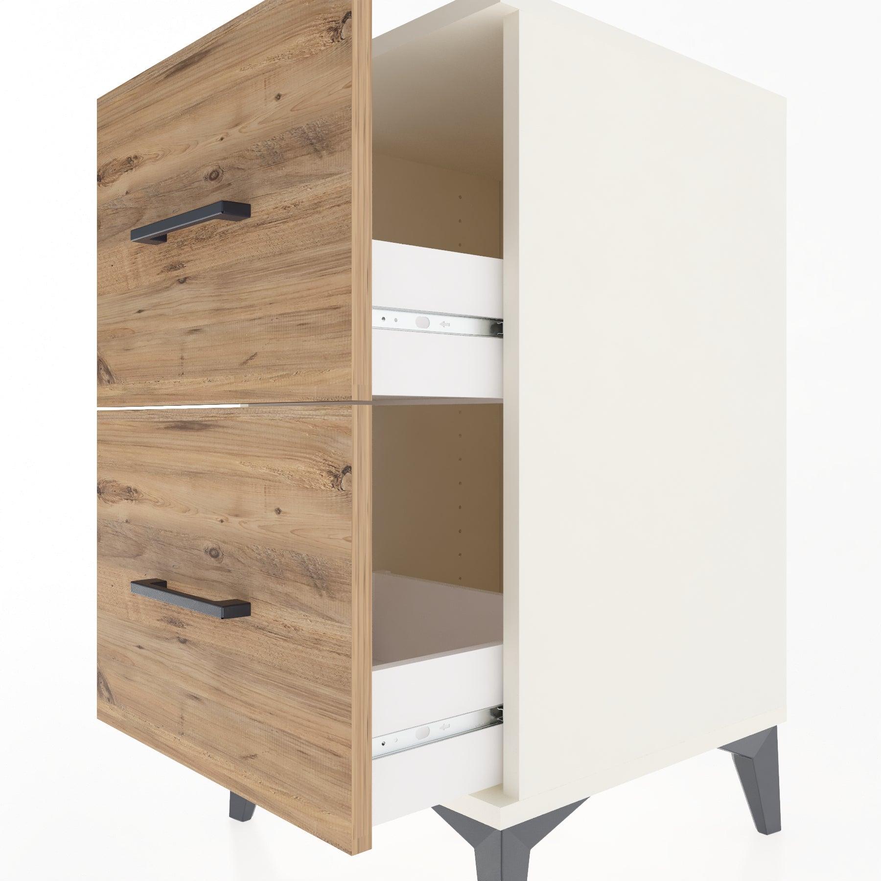 Woodntry Modular Nightstand Moonstone 44x44x68 cm Drawer C7-1