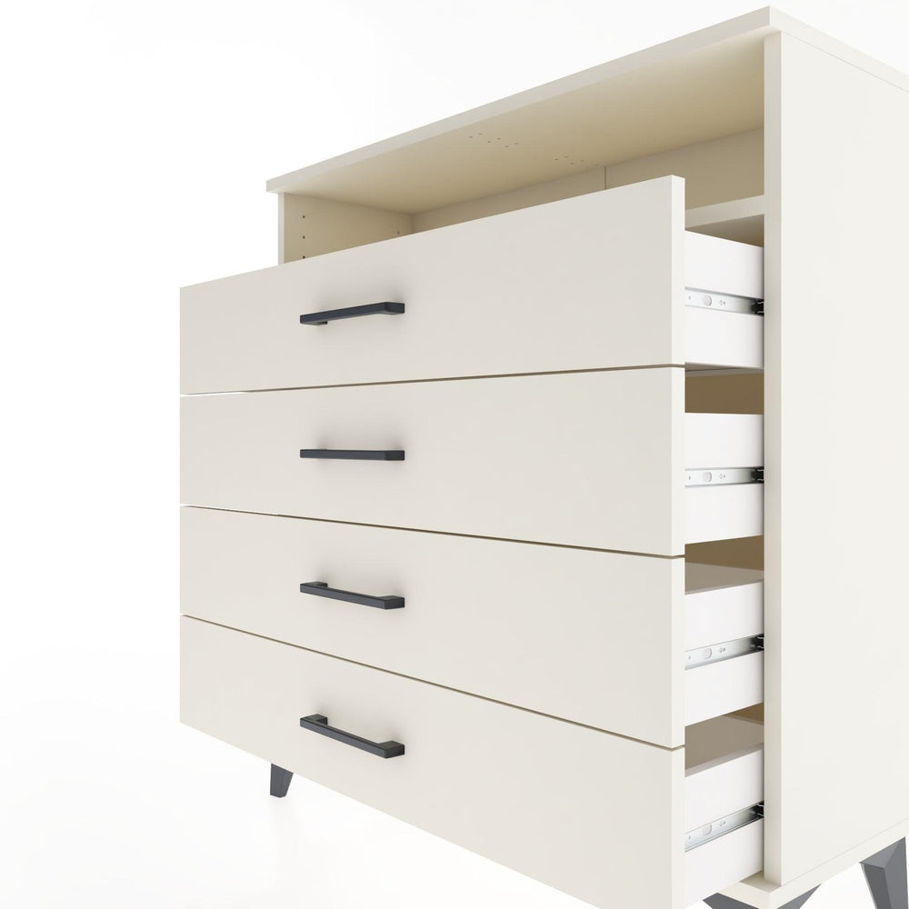 Woodntry Modular Dresser Moonstone 88x30x84 cm with Drawers and Shelves CR7-1