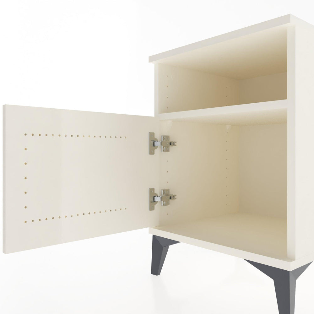 Woodntry Modular Nightstand Moonstone 44x44x52 cm with Cover and Shelf KR7-1