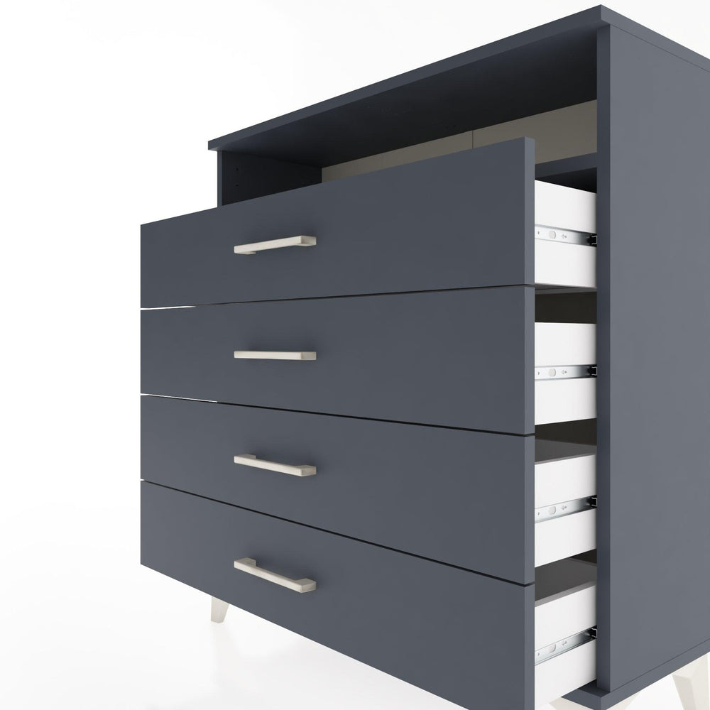 Woodntry Modular Dresser Anthracite 88x30x84 cm with Drawers and Shelves CR7-2