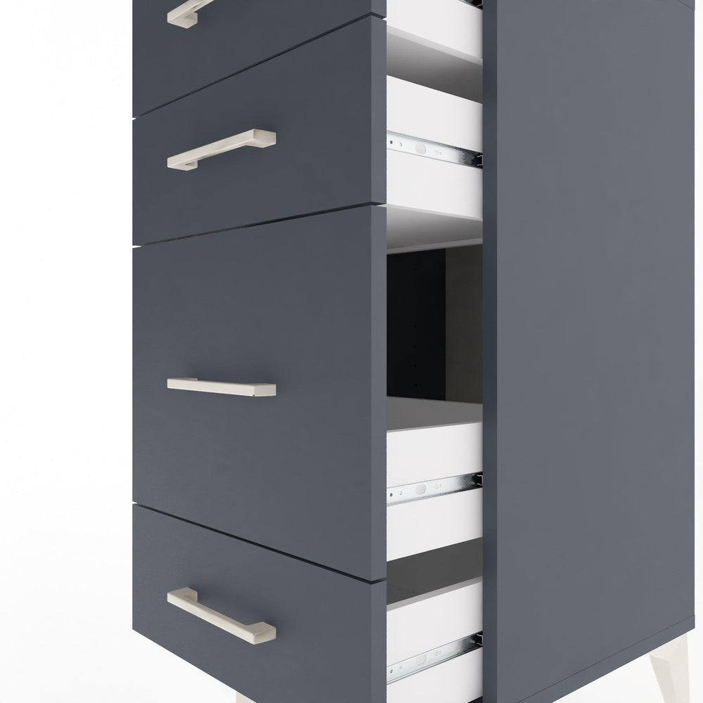 Woodntry Modular Nightstand Anthracite 44x44x84 cm Drawer C7-2