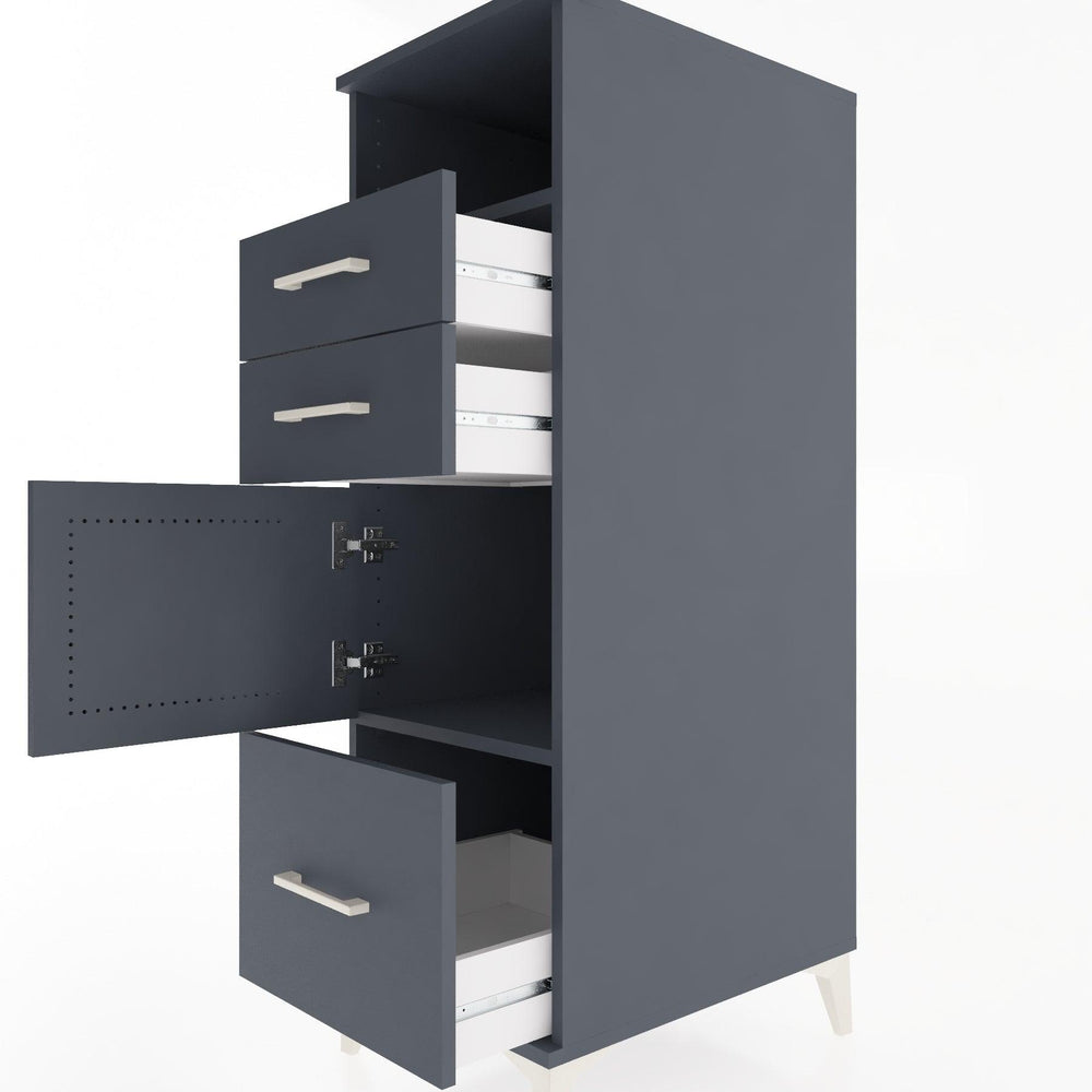 Woodntry Modular Cabinet Anthracite 44x30x122 cm Functional F107-2