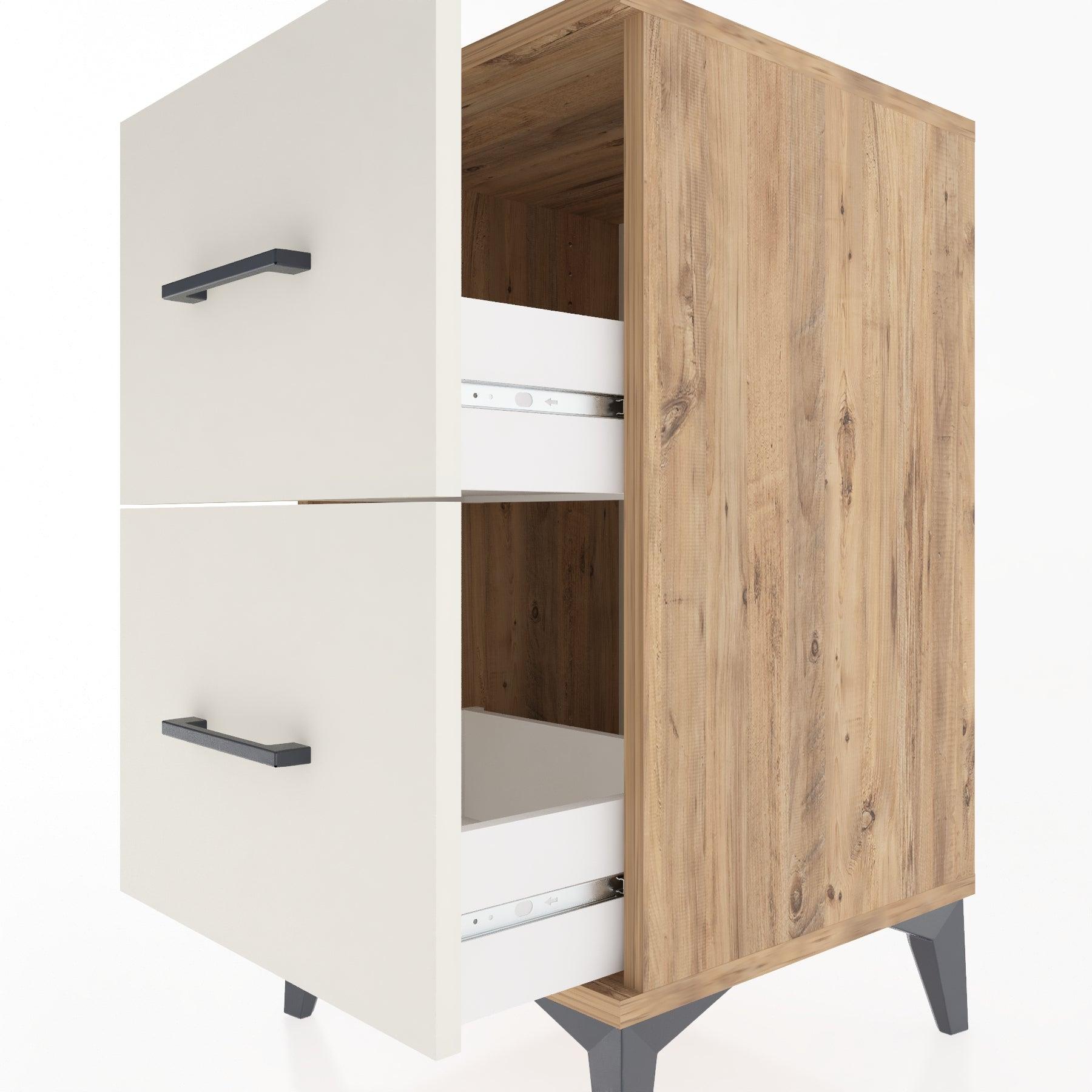 Woodntry Modular Nightstand Pine 44x44x68 cm Drawer C7-3