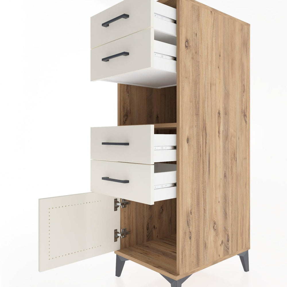 Woodntry Modular Cabinet Pine 44x30x122 cm Functional F7-3