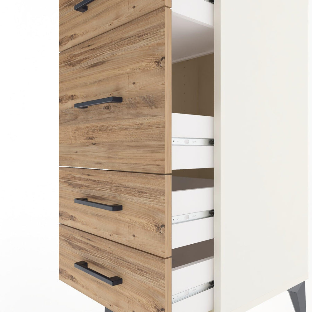 Woodntry Modular Nightstand Moonstone 44x44x84 cm Drawer C8-1