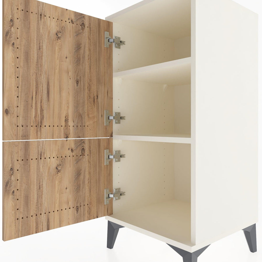 Woodntry Modular Nightstand Moonstone 44x44x84 cm With Lid K30-1