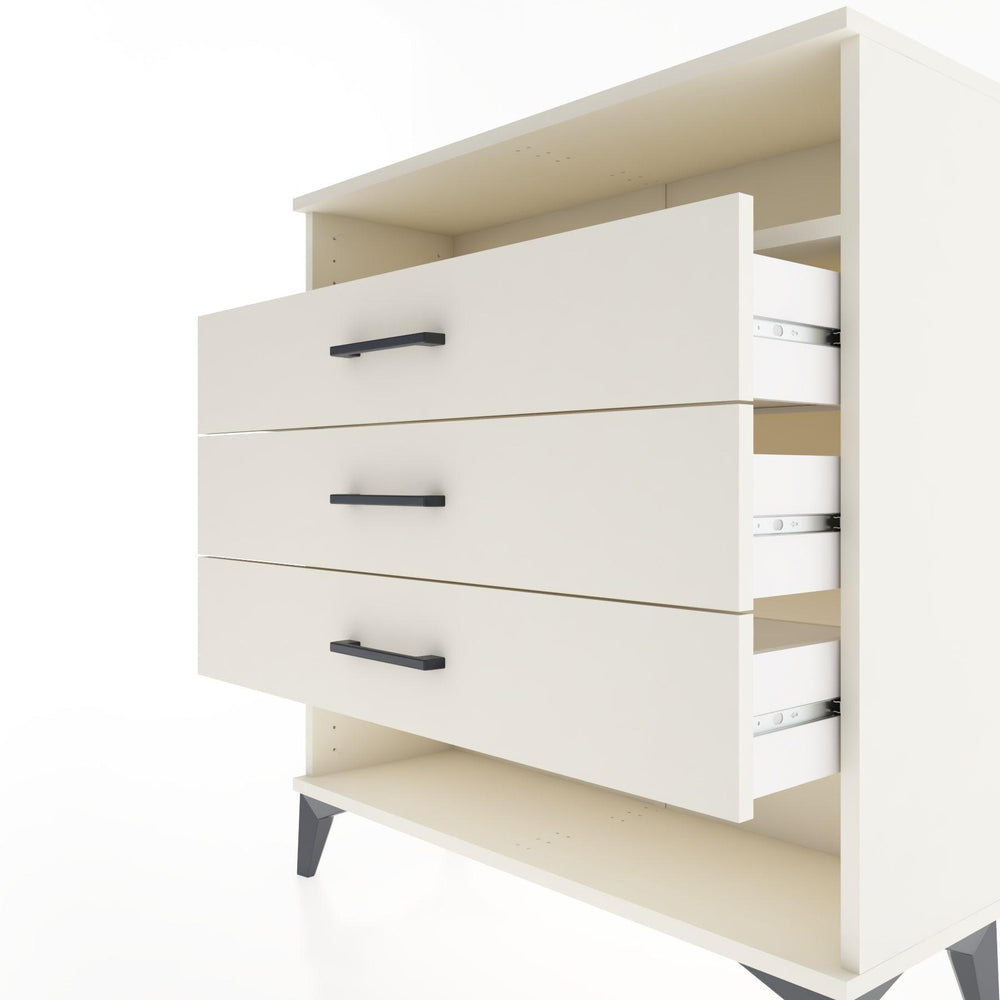 Woodntry Modüler Şifonyer Aytaşı 88x30x84 cm Çekmeceli ve Raflı CR8-1