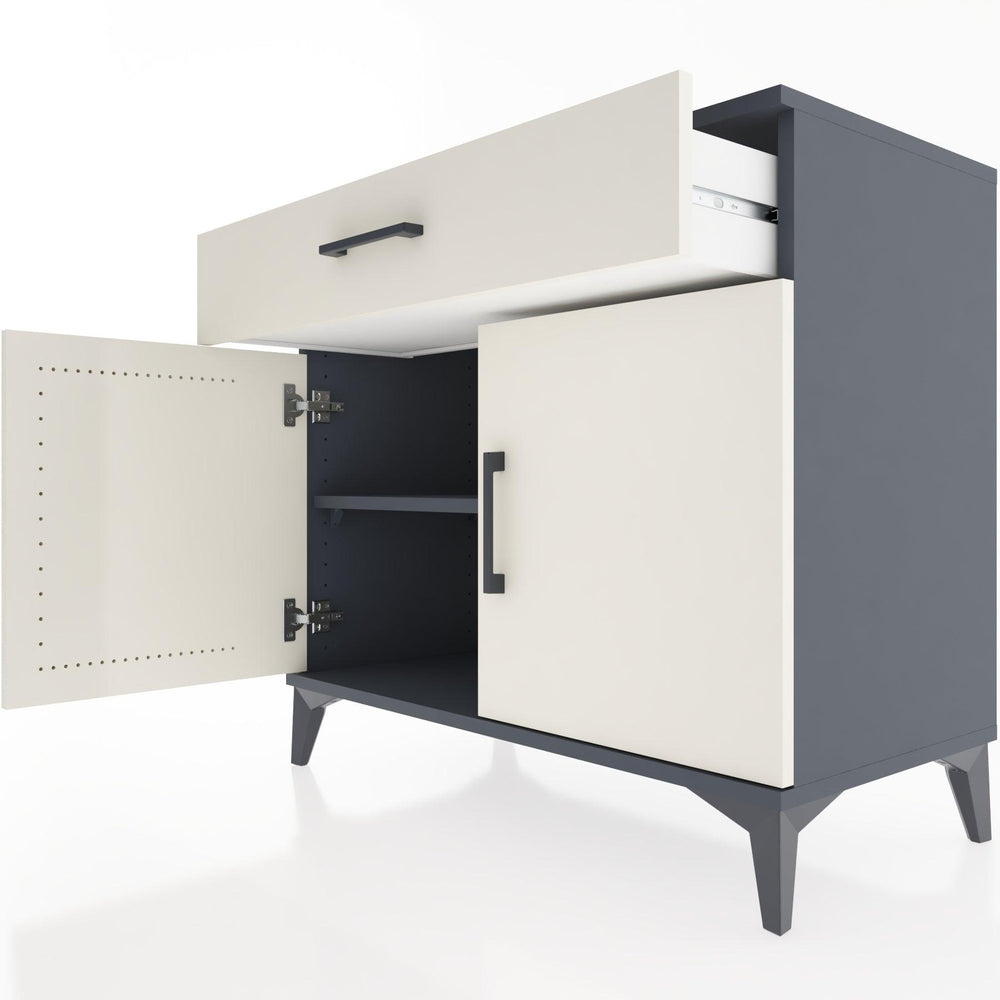 Woodntry Modular Dresser Anthracite 88x44x68 cm with Cover and Drawer KC8-2