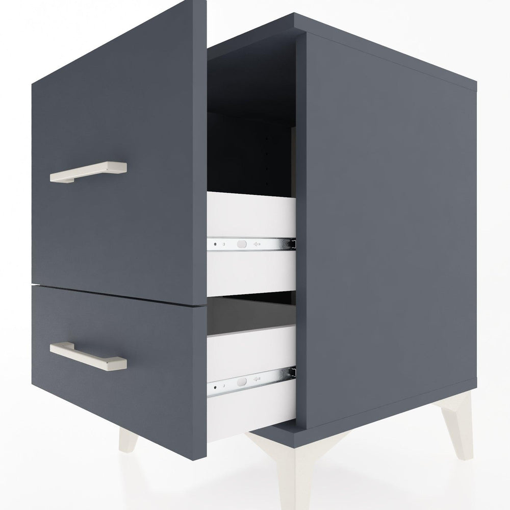 Woodntry Modular Nightstand Anthracite 44x44x52 cm Drawer C8-2