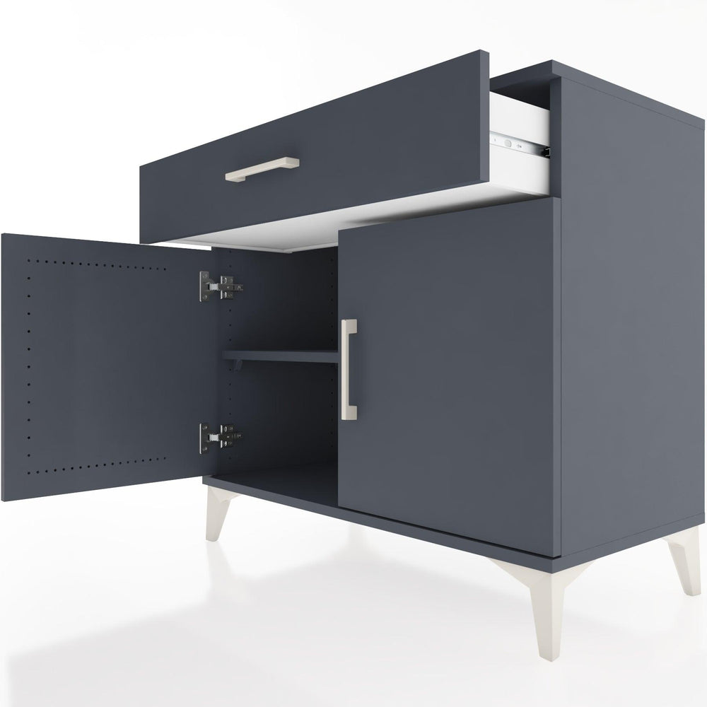 Woodntry Modular Dresser Anthracite 88x44x68 cm with Cover and Drawer KC8-2