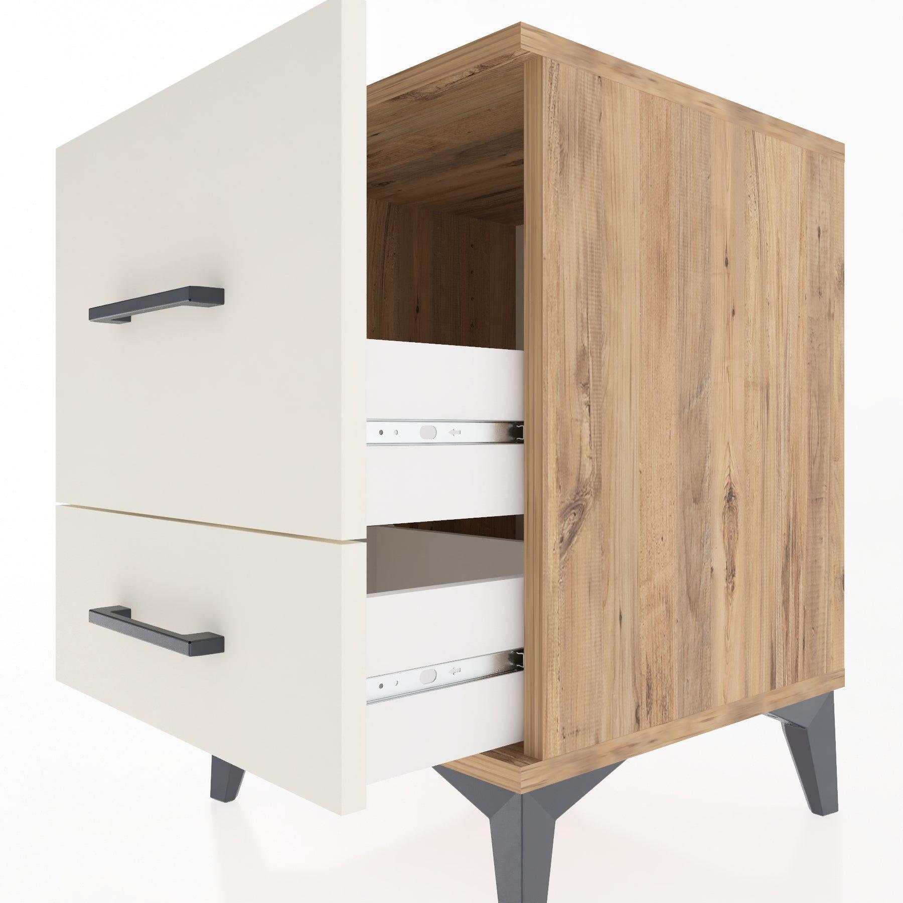 Woodntry Modular Nightstand Pine 44x44x52 cm Drawer C8-3
