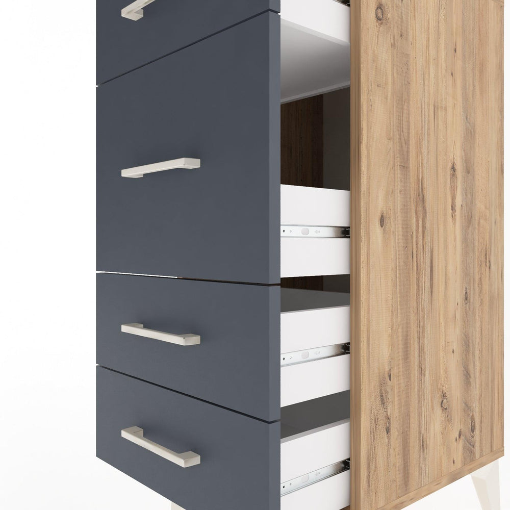 Woodntry Modular Nightstand Pine 44x44x84 cm Drawer C8-3