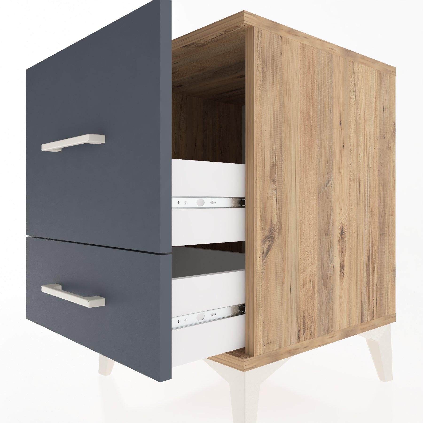 Woodntry Modular Nightstand Pine 44x44x52 cm Drawer C8-3