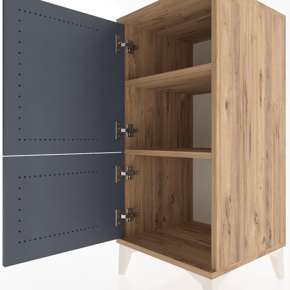 Woodntry Modular Nightstand Pine 44x44x84 cm With Cover K30-3