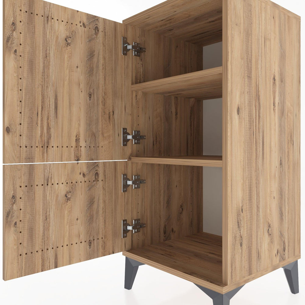 Woodntry Modular Nightstand Pine 44x44x84 cm With Cover K30-3