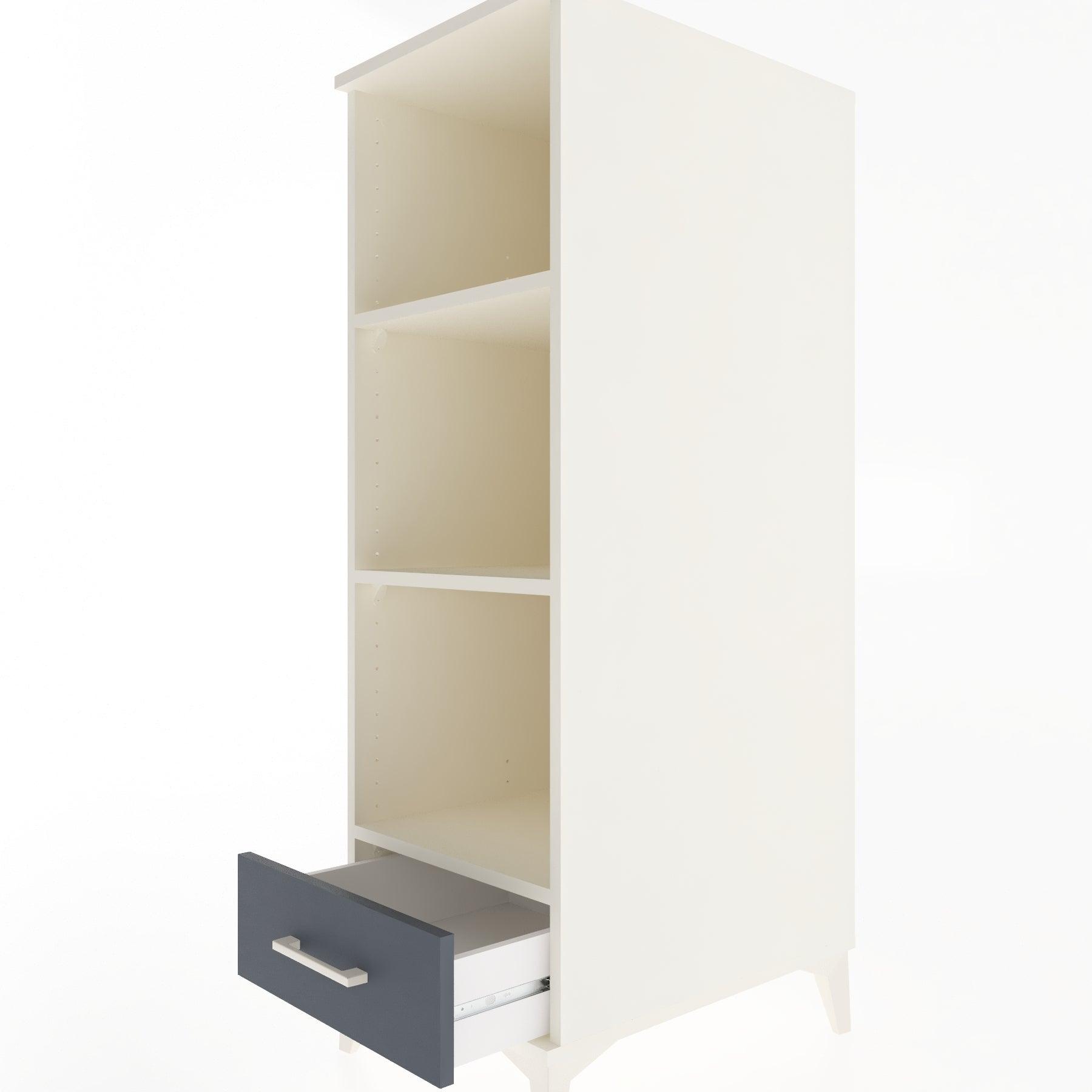 Woodntry Modular Cabinet Moonstone 44x30x122 cm with Drawers and Shelves CR109-1