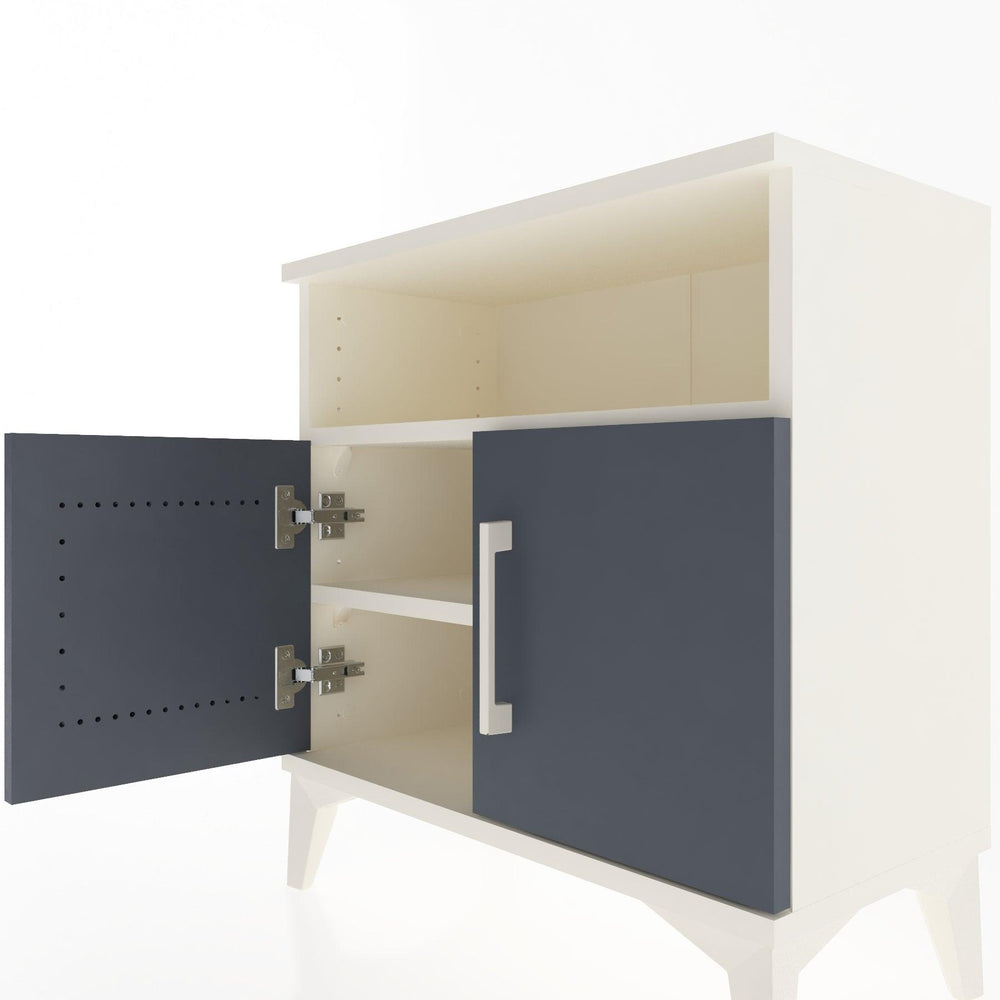 Woodntry Modular Nightstand Moonstone 60x30x52 cm with Cover and Shelf KR9-1