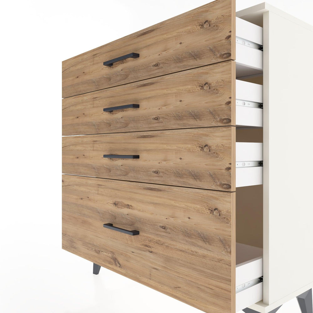 Woodntry Modüler Şifonyer Aytaşı 88x30x84 cm Çekmeceli C9-1