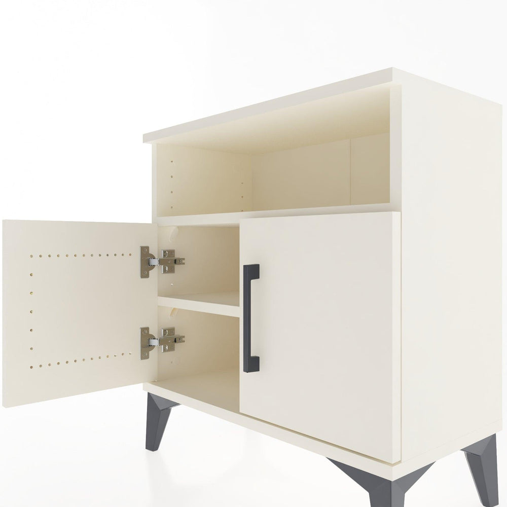 Woodntry Modular Nightstand Moonstone 60x30x52 cm with Cover and Shelf KR9-1