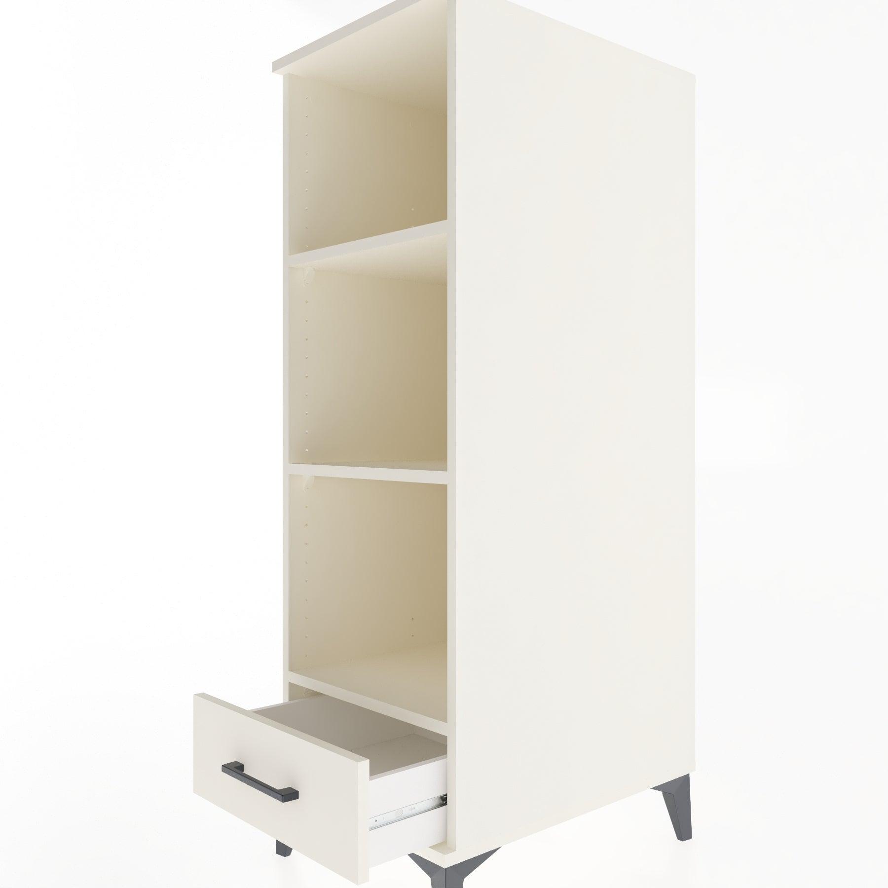 Woodntry Modular Cabinet Moonstone 44x30x122 cm with Drawers and Shelves CR109-1