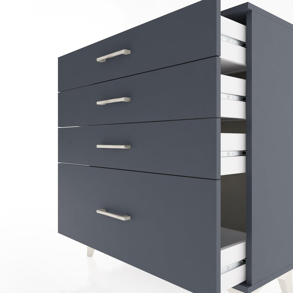 Woodntry Modüler Şifonyer Antrasit 88x30x84 cm Çekmeceli C9-2