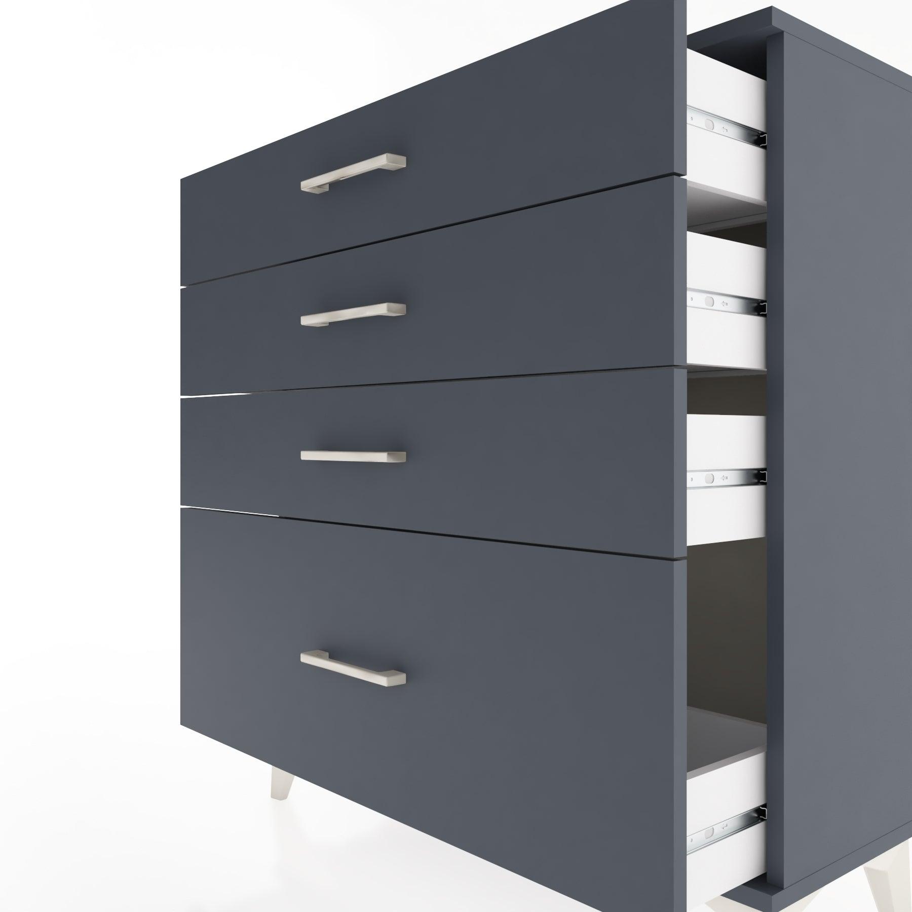 Woodntry Modular Dresser Anthracite 88x30x84 cm Drawer C9-2