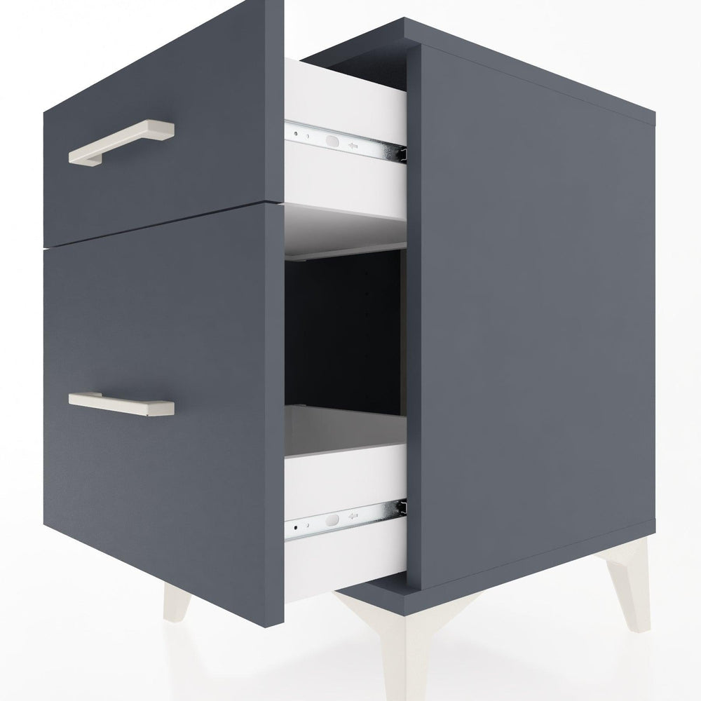 Woodntry Modular Nightstand Anthracite 44x44x52 cm Drawer C9-2