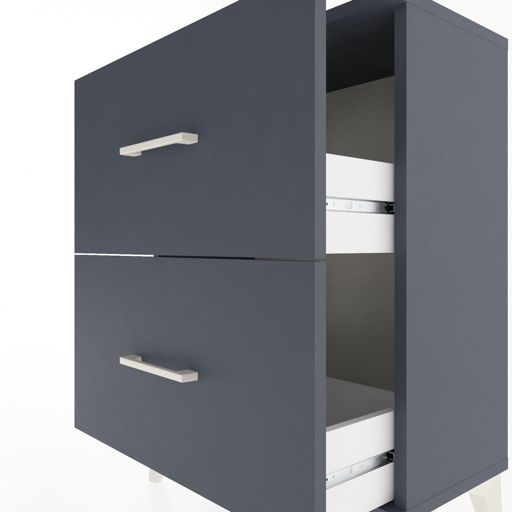 Woodntry Modular Nightstand Anthracite 60x30x68 cm Drawer C9-2