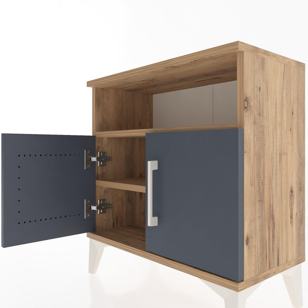 Woodntry Modular Nightstand Pine 60x30x52 cm with Cover and Shelf KR9-3