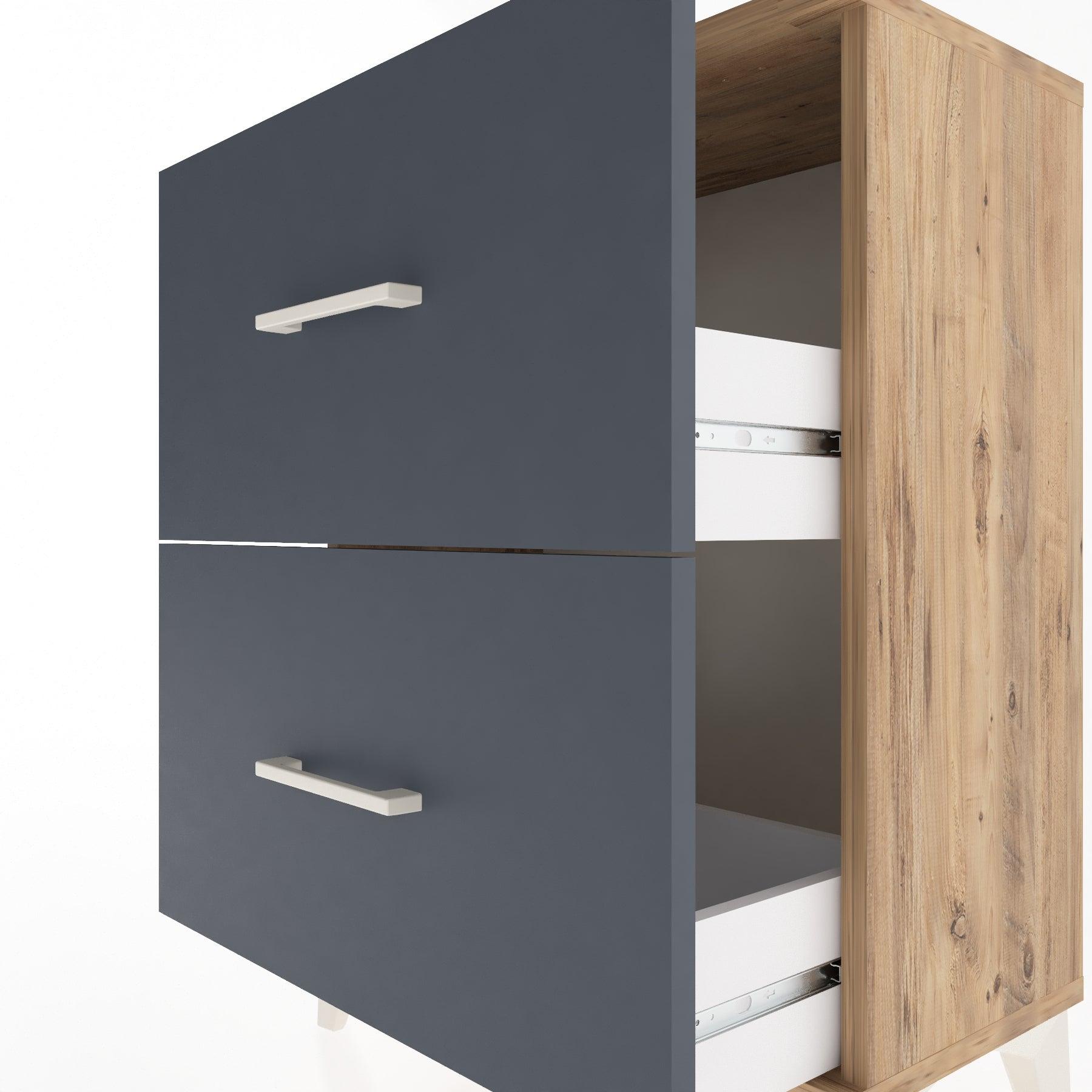 Woodntry Modular Nightstand Pine 60x30x68 cm Drawer C9-3