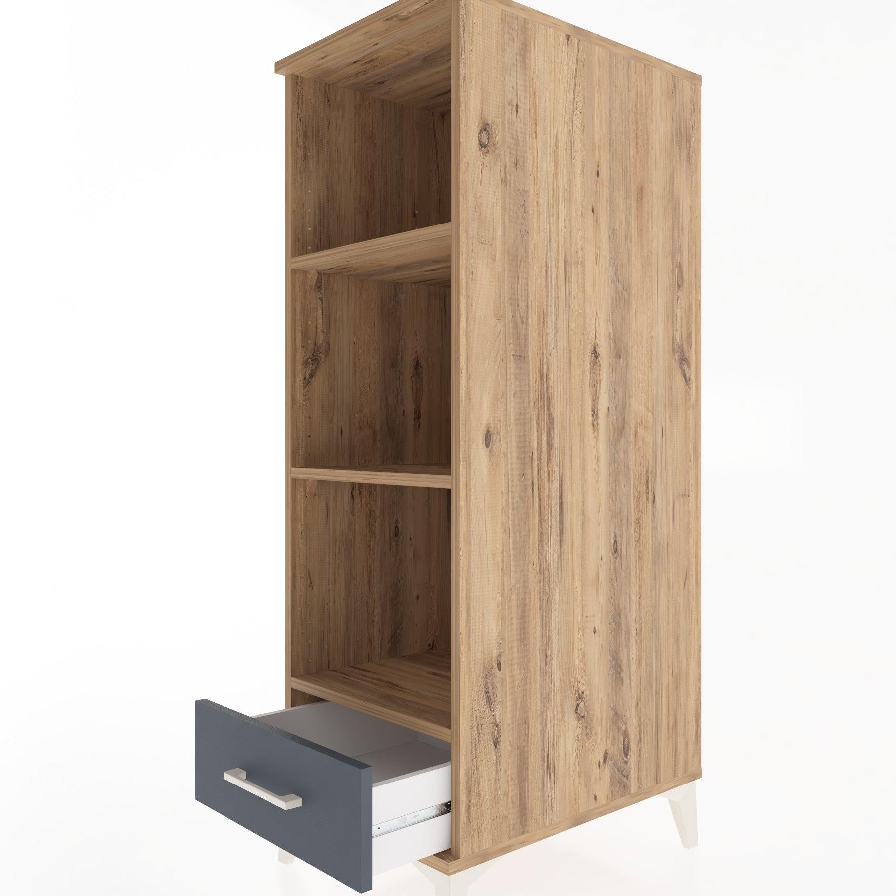 Woodntry Modular Cabinet Pine 44x59x122 cm with Drawers and Shelves CR109-3