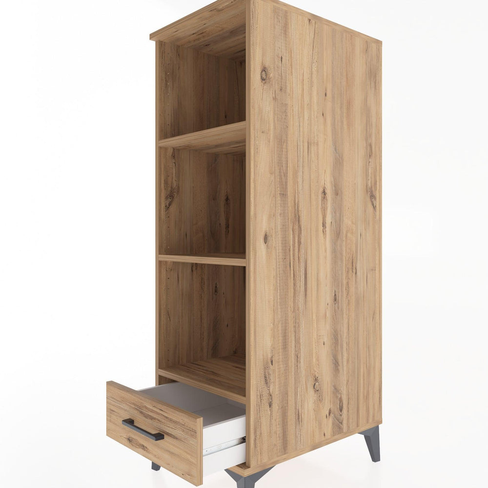 Woodntry Modular Cabinet Moonstone 44x59x122 cm with Drawers and Shelves CR109-1