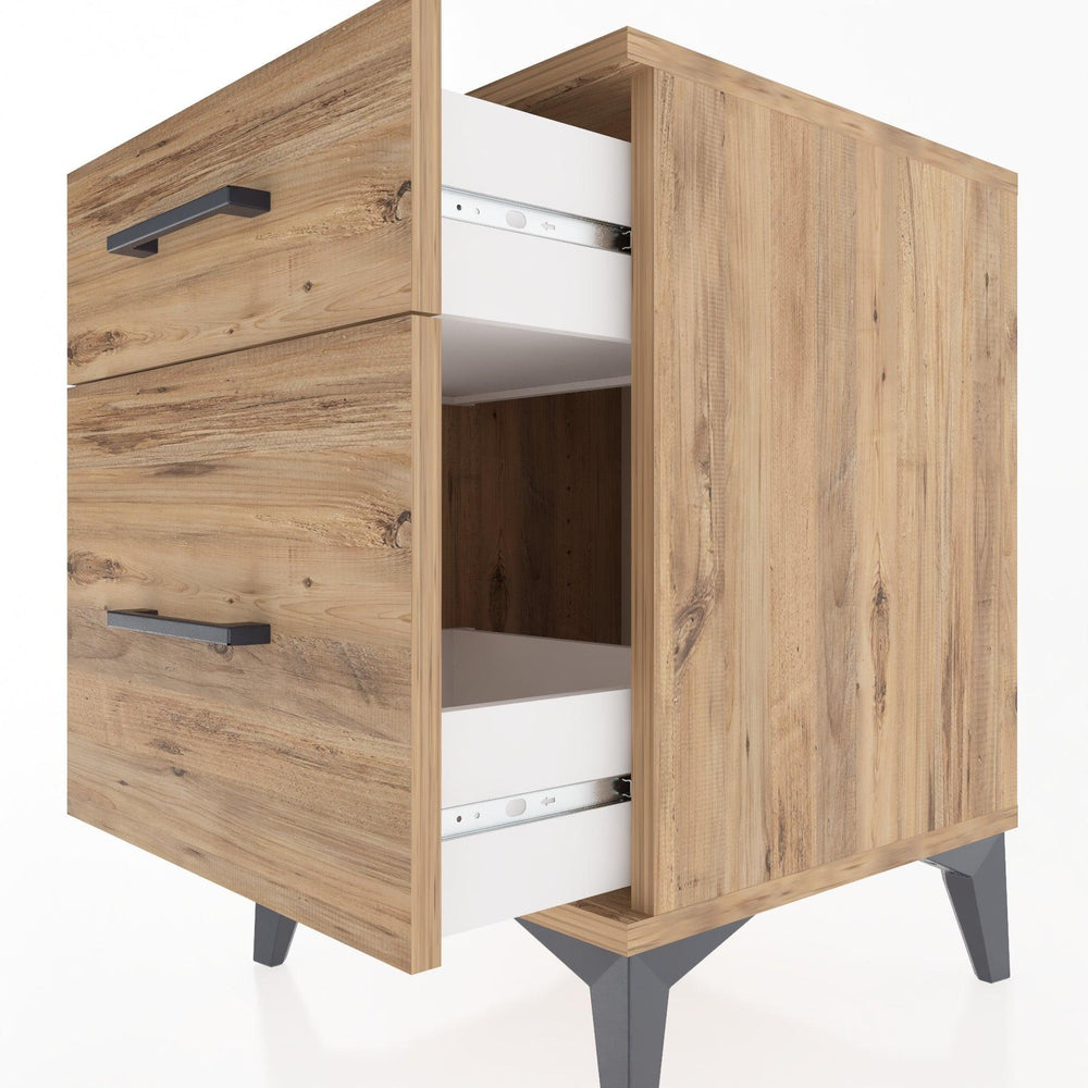 Woodntry Modular Nightstand Pine 44x44x52 cm Drawer C9-3