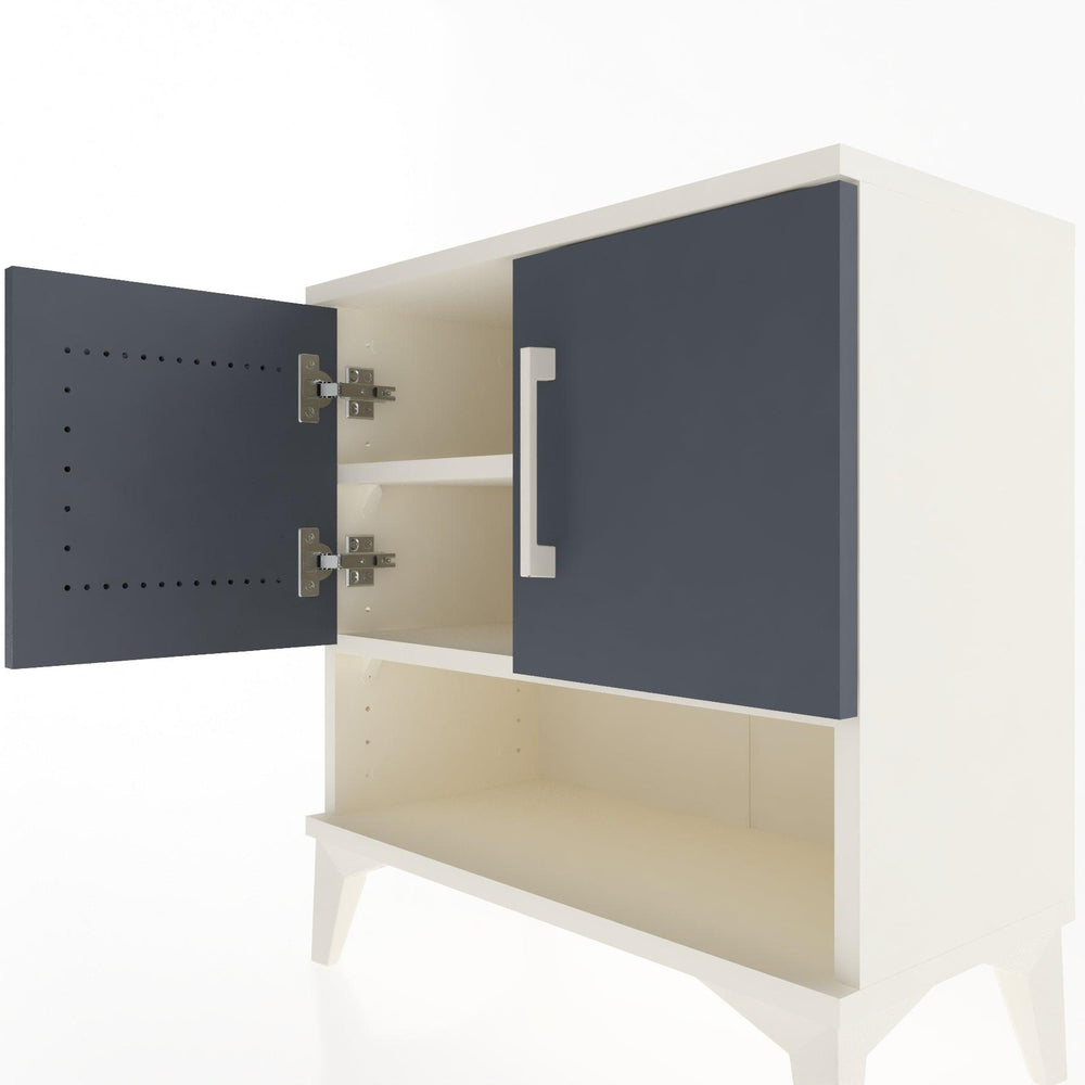 Woodntry Modular Nightstand Moonstone 60x30x52 cm with Cover and Shelf KR10-1