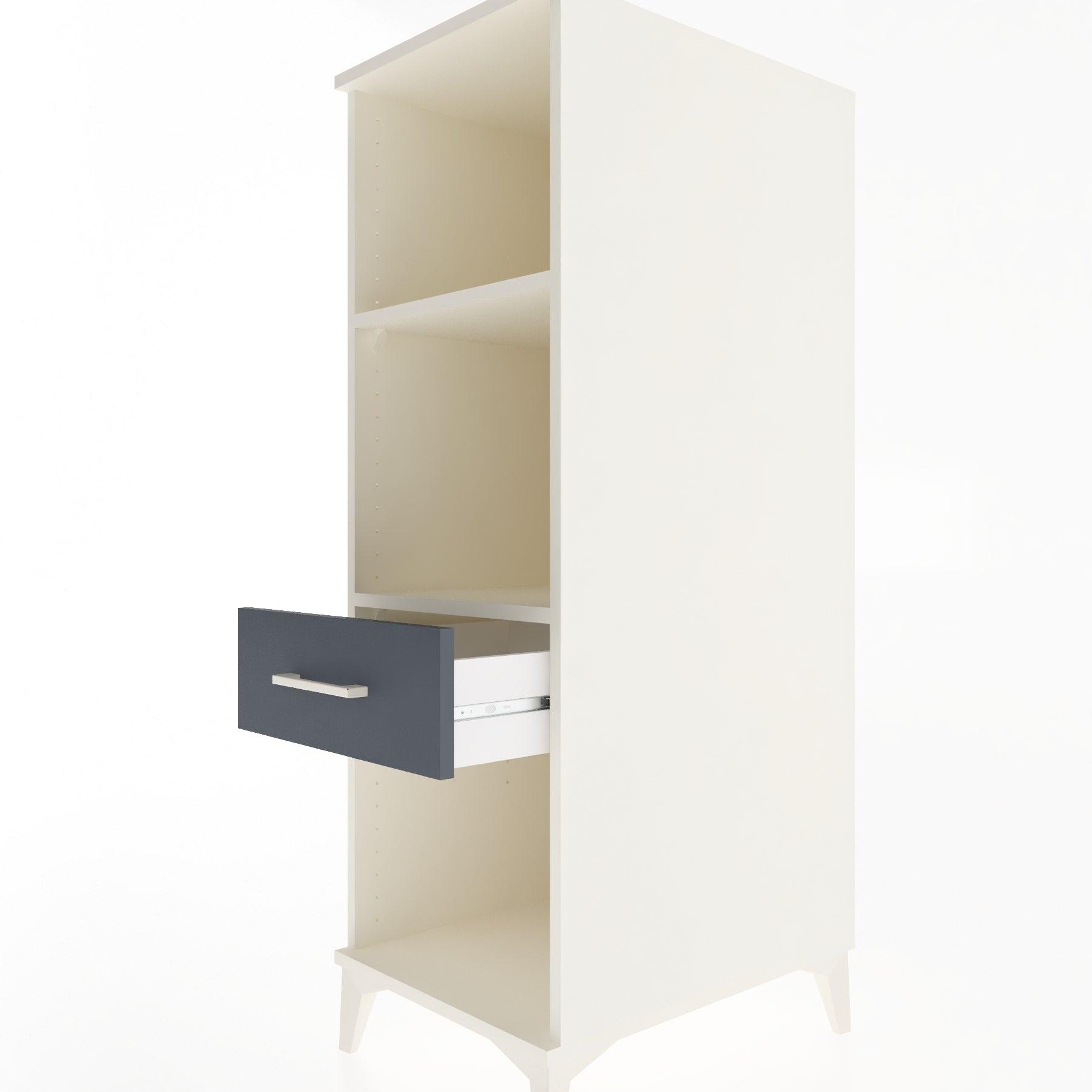 Woodntry Modular Cabinet Moonstone 44x59x122 cm with Drawers and Shelves CR110-1
