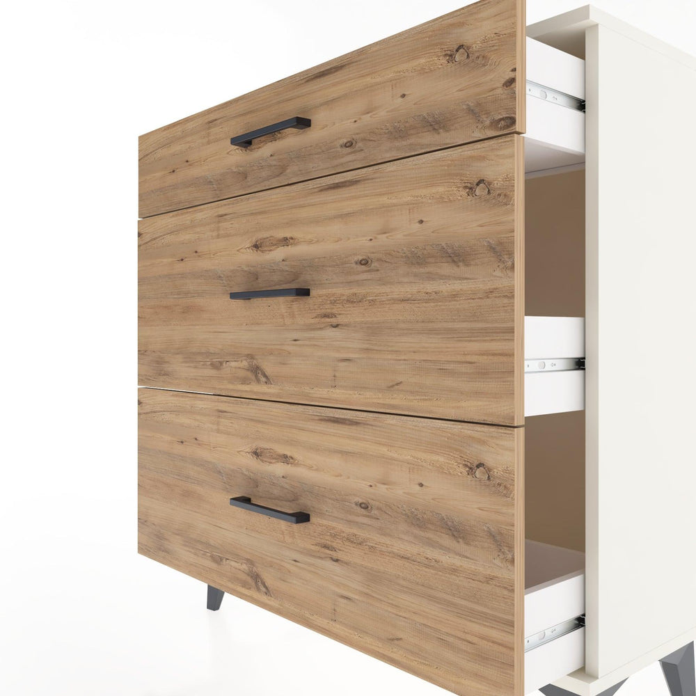 Woodntry Modüler Şifonyer Aytaşı 88x30x84 cm Çekmeceli C10-1