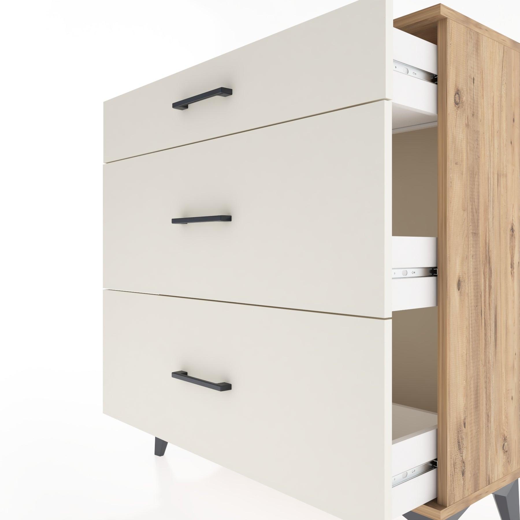 Woodntry Modular Dresser Pine 88x30x84 cm Drawer C10-3