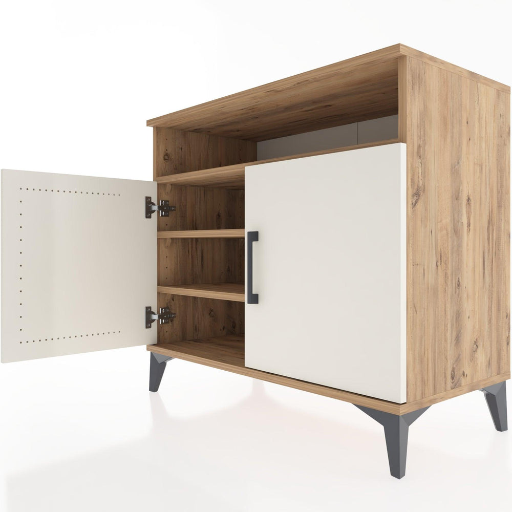 Woodntry Modüler Şifonyer Çam 88x44x68 cm Kapaklı ve Raflı KR10-3