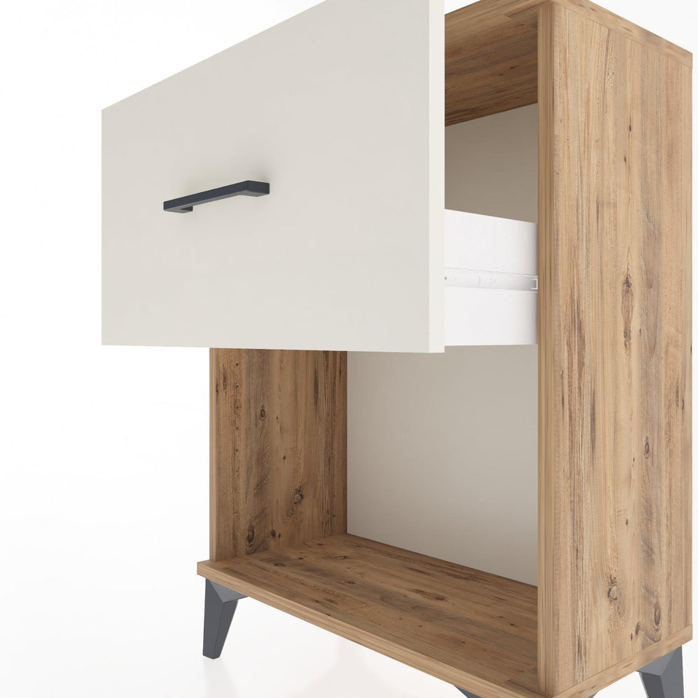 Woodntry Modular Nightstand Pine 60x30x68 cm with Drawers and Shelves CR10-3
